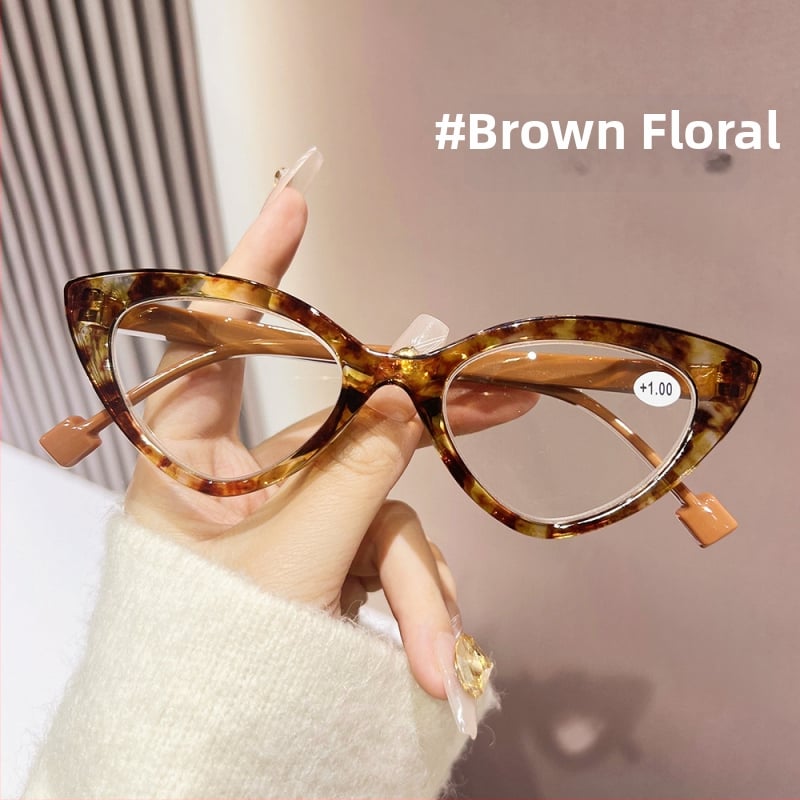 Γυαλιά ανάγνωσης Cat Eye για πρεσβυωπία – PC σκελετός, πλήρες πλαίσιο, υποστήριξη κοντινού οράματος, κατάλληλα για οβάλ πρόσωπο