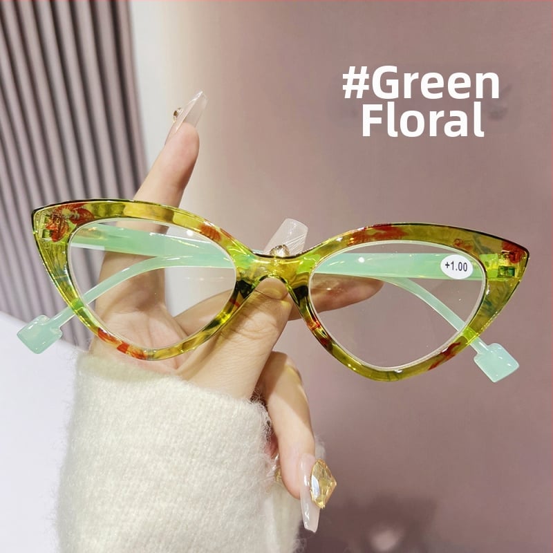 Γυαλιά ανάγνωσης Cat Eye για πρεσβυωπία – PC σκελετός, πλήρες πλαίσιο, υποστήριξη κοντινού οράματος, κατάλληλα για οβάλ πρόσωπο