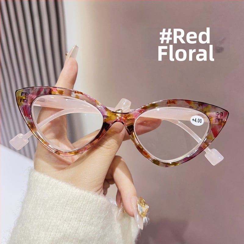 Γυαλιά ανάγνωσης Cat Eye για πρεσβυωπία – PC σκελετός, πλήρες πλαίσιο, υποστήριξη κοντινού οράματος, κατάλληλα για οβάλ πρόσωπο