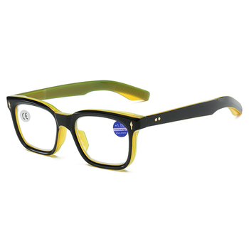 Olvasó szemüveg – Négyzetes keret, Anti-kék fény, UV védelem, Aszferikus lencsék, PC keret, Modell 8306