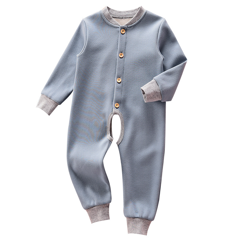 Pamut téli overál, hosszú ujjú, kapucni nélkül, 95% pamut, normál vastagság