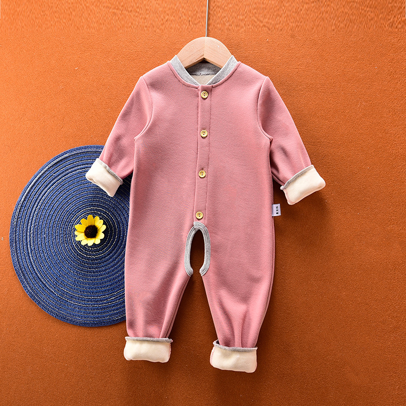 Pamut téli overál, hosszú ujjú, kapucni nélkül, 95% pamut, normál vastagság