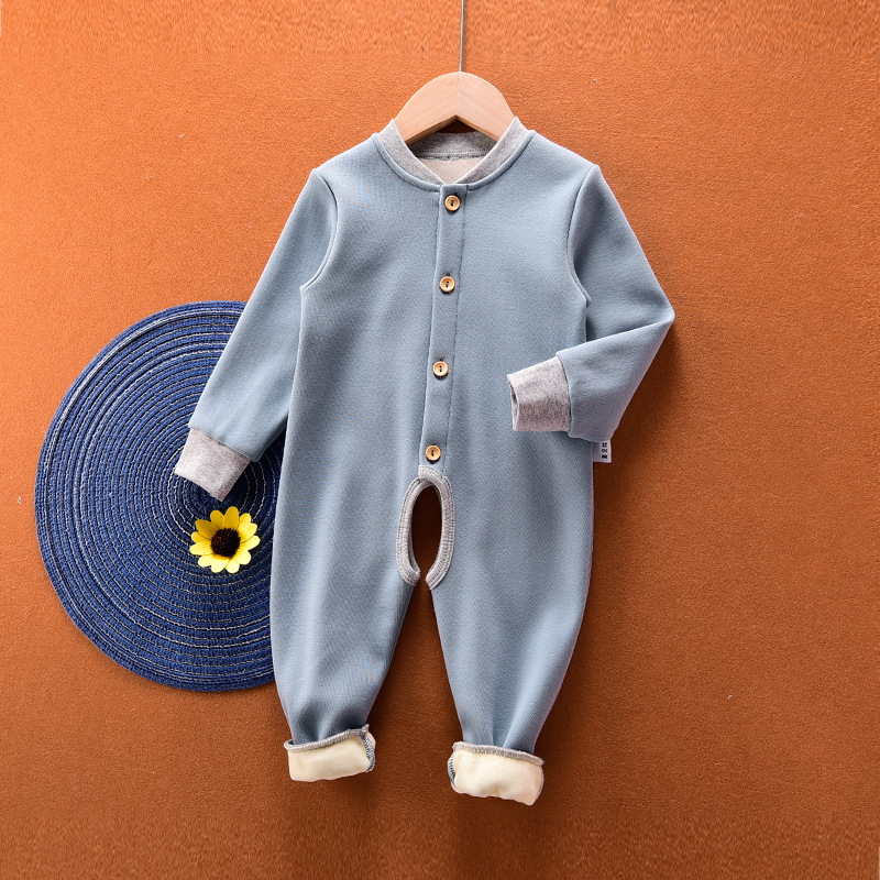 Pamut téli overál, hosszú ujjú, kapucni nélkül, 95% pamut, normál vastagság