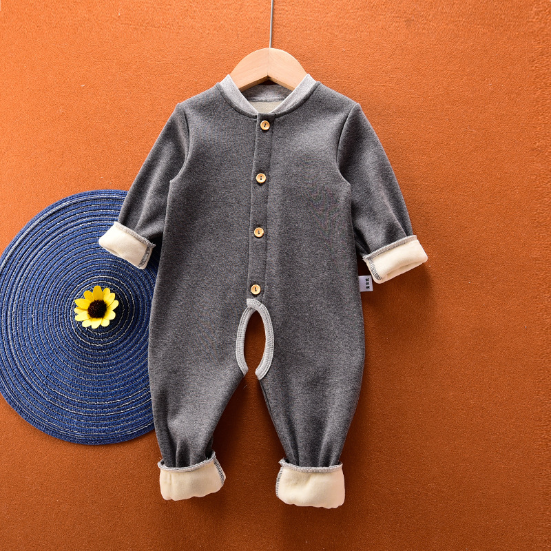 Pamut téli overál, hosszú ujjú, kapucni nélkül, 95% pamut, normál vastagság