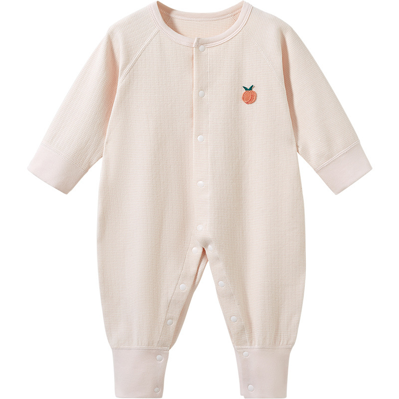 Baby romper kombinezon, 95% pamuk, za novorođenčad 0–12 mj, dugi rukavi, bez kapuljače, unisex, za sve sezone