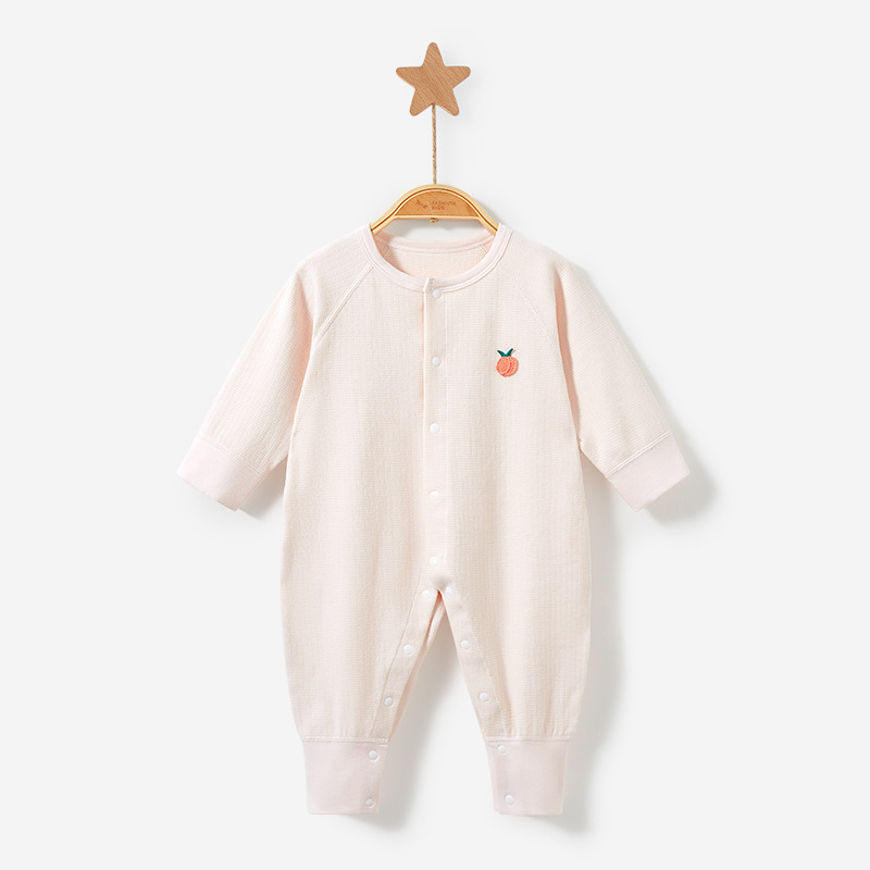 Baby romper kombinezon, 95% pamuk, za novorođenčad 0–12 mj, dugi rukavi, bez kapuljače, unisex, za sve sezone
