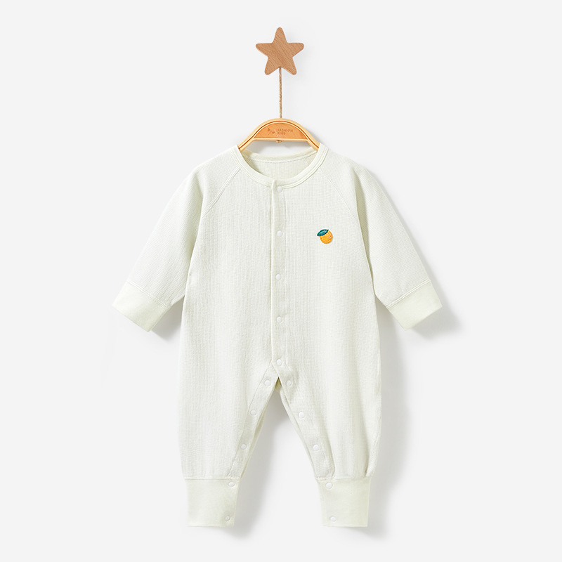 Baby romper kombinezon, 95% pamuk, za novorođenčad 0–12 mj, dugi rukavi, bez kapuljače, unisex, za sve sezone