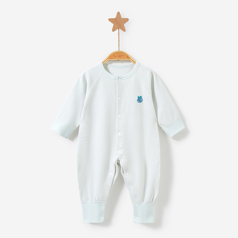 Baby romper kombinezon, 95% pamuk, za novorođenčad 0–12 mj, dugi rukavi, bez kapuljače, unisex, za sve sezone