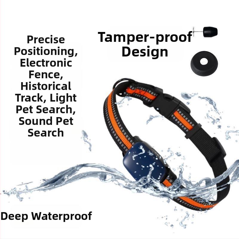 Dzīvnieka atrašanās kakla josta suņiem un kaķiem — Android saderīgs, pret zaudējumu, attālināta satelītu uzraudzība