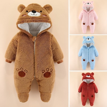 Бебешки гащеризон Corduroy с зайчи пух, качулка, дълъг ръкав, за новородени, пролет