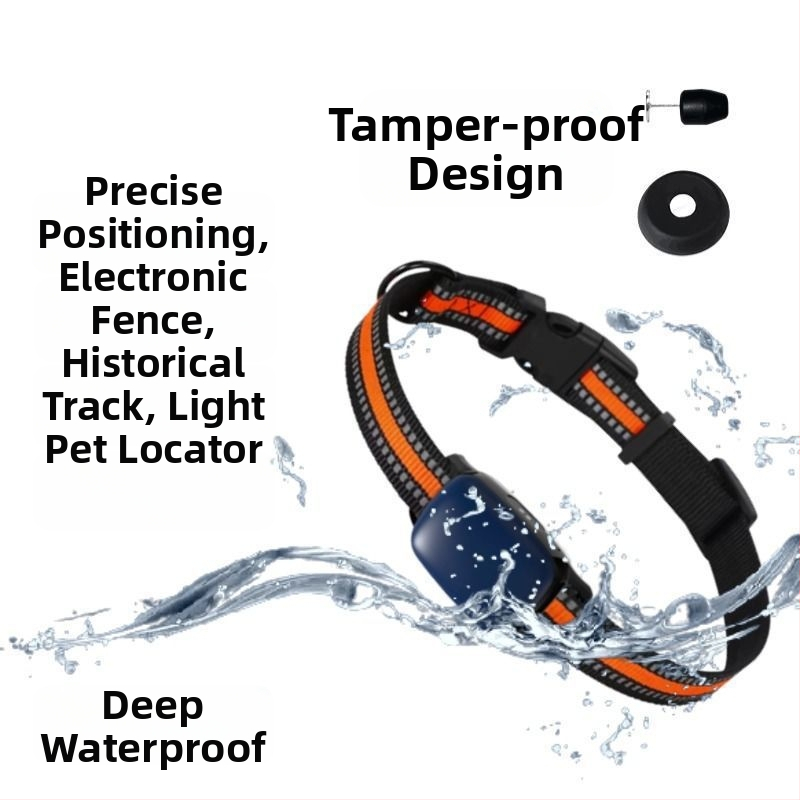 Mājdzīvnieku izsekošanas kaklasaite ar GPS izsekošanu un attālinātu satelītu uzraudzību