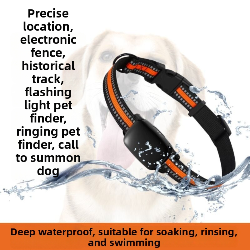 Mājdzīvnieku izsekošanas kaklasaite ar GPS izsekošanu un attālinātu satelītu uzraudzību