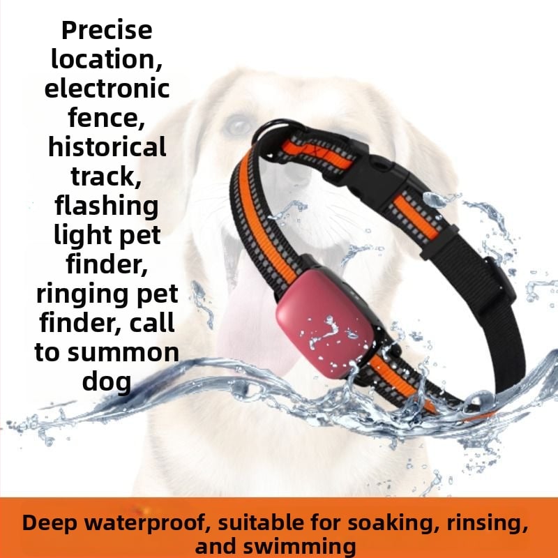 Mājdzīvnieku izsekošanas kaklasaite ar GPS izsekošanu un attālinātu satelītu uzraudzību