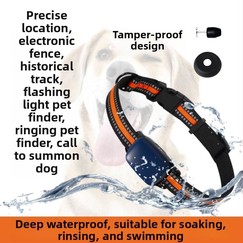 Mājdzīvnieku izsekošanas kaklasaite ar GPS izsekošanu un attālinātu satelītu uzraudzību