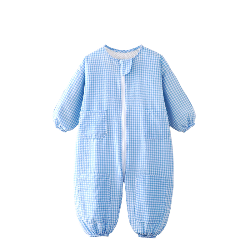 Baby ljetni tanki jednodijelni kombinezon za puzanje – unisex, prozračan, za vanjsku upotrebu, 80–100 cm