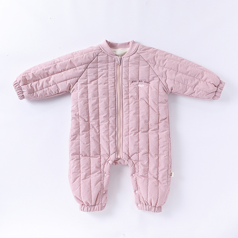 Dječji zimski overal s izvezom, od 100% najlona, dugi rukavi, zatvarač, bez kapulje, unisex