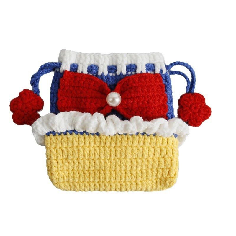 Villane müntide rahakott puuviljamustriga, 1 voltimise disain, värske ja magus stiil, suvi 2025