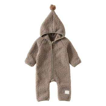 Zimski kombinezon od poliesterskog flisa za bebe i malu djecu, kapuljača, zatvarač, unisex, debeli materijal