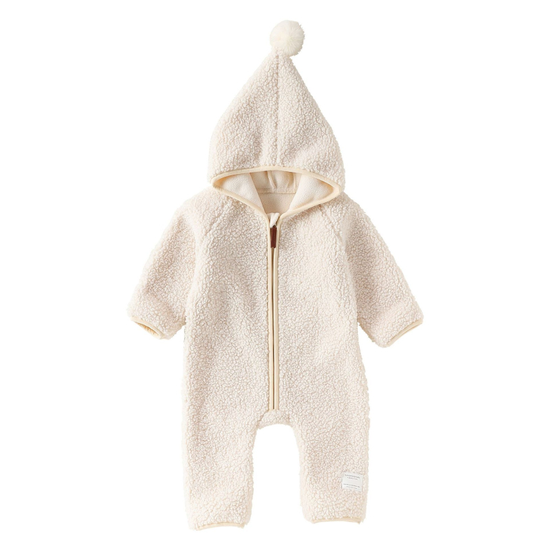 Zimski kombinezon od poliesterskog flisa za bebe i malu djecu, kapuljača, zatvarač, unisex, debeli materijal