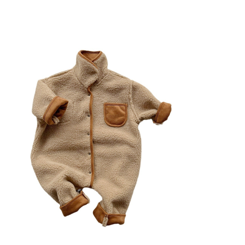 Dvostrano nosivi dječji kombinezon za zimu, dugi rukavi, unisex, debeli sloj za zagriju, 80% poliester
