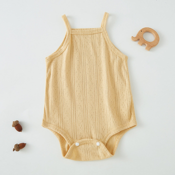 Unisex bebi overal, 100% pamuk, tanak, bez rukava, ljeto