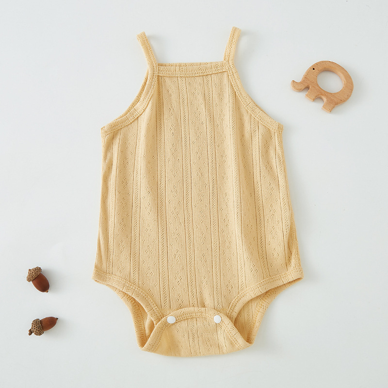 Unisex bebi overal, 100% pamuk, tanak, bez rukava, ljeto