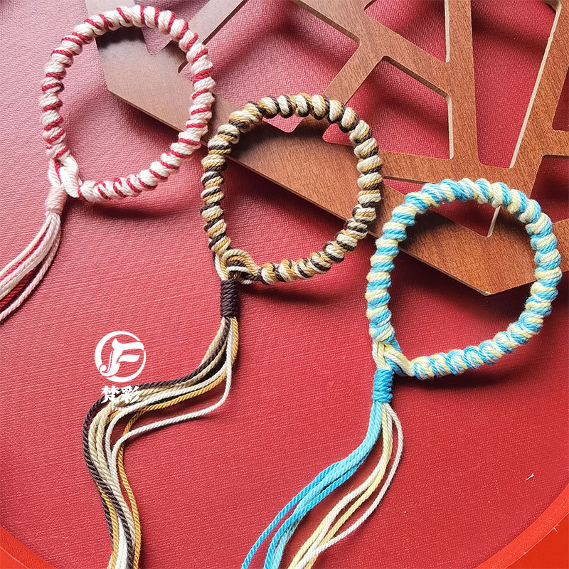 DIY преплетена гривна от корда, етно стил, тъкане, унисекс, пролет 2025