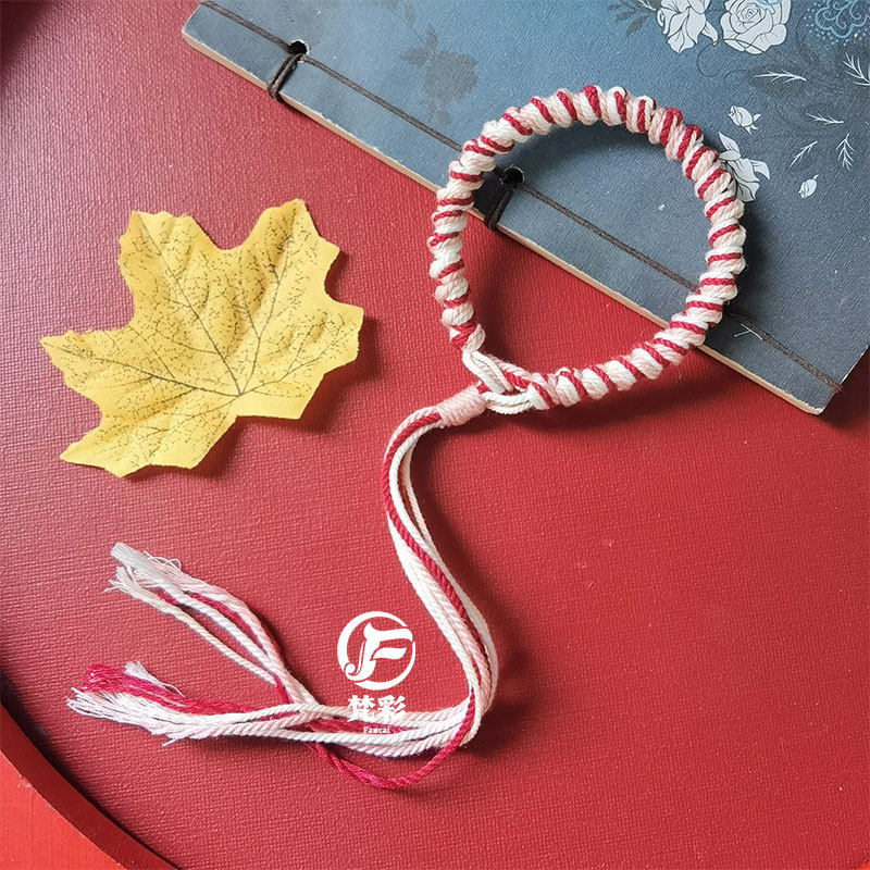 DIY преплетена гривна от корда, етно стил, тъкане, унисекс, пролет 2025