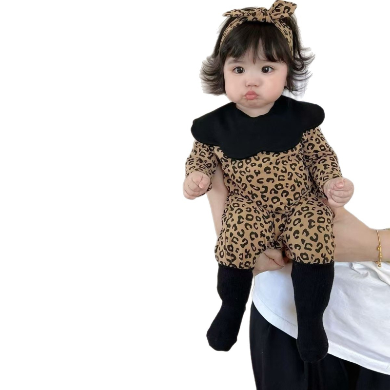 Unisex bebin romper u korejskom stilu, pamuk, dugi rukavi, zatvara se preko glave (pull-over), 95% pamuk, za uzrast 1–3 godine