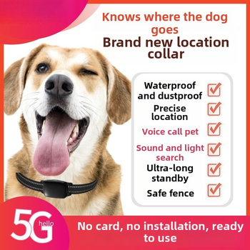 Dzīvnieku izsekotāja kaklasaite suņiem un kaķiem, pret pazūšanu, attālināts satelītu izsekošana, Android saderīgs