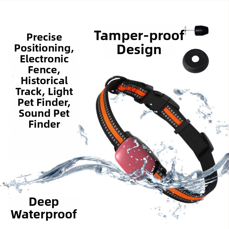 Dzīvnieku izsekotāja kaklasaite suņiem un kaķiem, pret pazūšanu, attālināts satelītu izsekošana, Android saderīgs