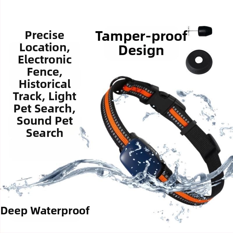 Dzīvnieku izsekotāja kaklasaite suņiem un kaķiem, pret pazūšanu, attālināts satelītu izsekošana, Android saderīgs