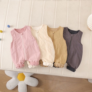 Dječji bezrukavni kombinezon, unisex, fleece podstava 100% poliester, proljeće–jesen, zatvarač, uzrast 1–3 godine