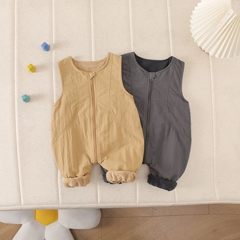 Dječji bezrukavni kombinezon, unisex, fleece podstava 100% poliester, proljeće–jesen, zatvarač, uzrast 1–3 godine