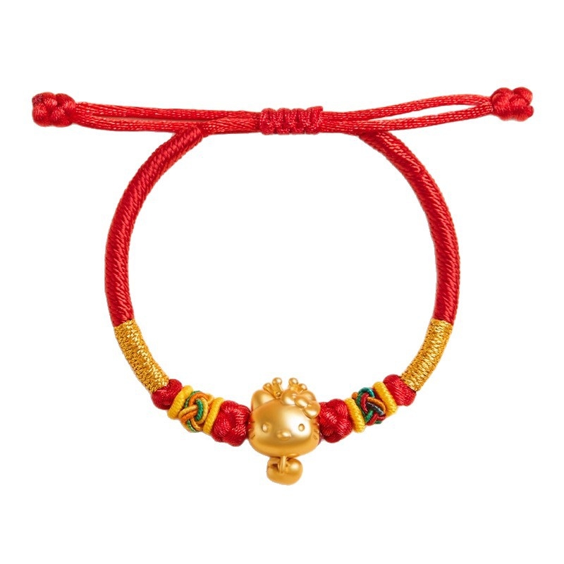 DIY преплетена гривна за деца — ръчно плетена връв, национален стил, зима 2025, на едро