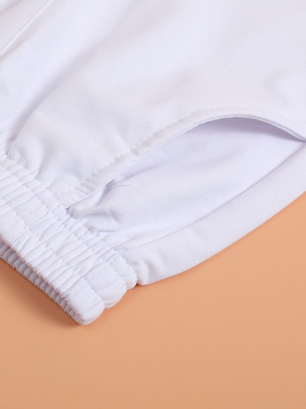 Dječje sportske hlače ravnog kroja, unisex, elastični pojas, pamuk, za sve sezone, za djecu iznad 140 cm