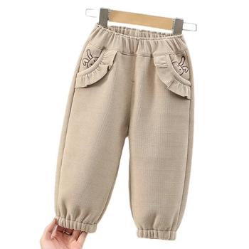 Dječje hlače u korejskom stilu, pamuk, srednji pojas, elastični pojas, meka obrada, za djecu 3–8 godina