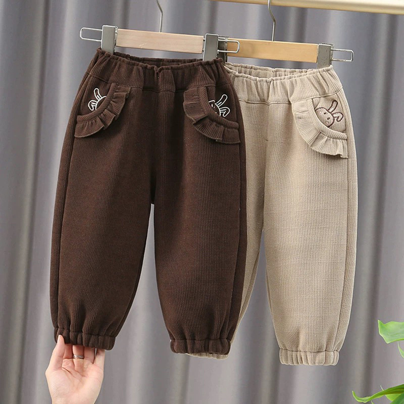 Dječje hlače u korejskom stilu, pamuk, srednji pojas, elastični pojas, meka obrada, za djecu 3–8 godina