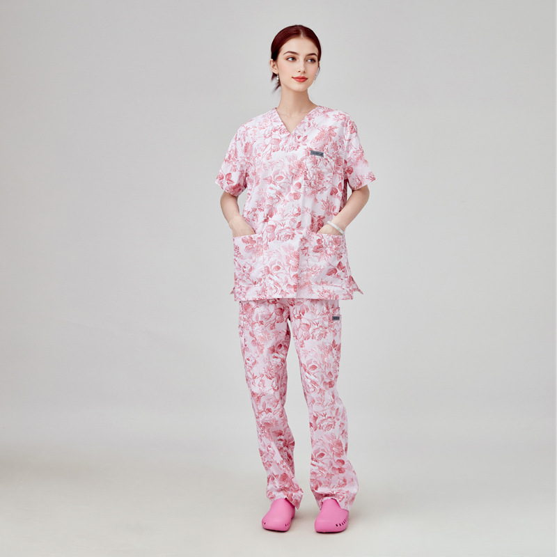 Operācijas zāles apģērbu komplekts, universāls divu daļu komplekts, īsām piedurknēm, vidēja garuma 65–80 cm, Chenille audums ar 80–90% poliesteru, mitrumu novadīt