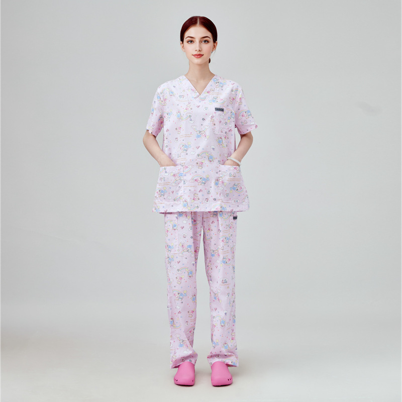 Operācijas zāles apģērbu komplekts, universāls divu daļu komplekts, īsām piedurknēm, vidēja garuma 65–80 cm, Chenille audums ar 80–90% poliesteru, mitrumu novadīt