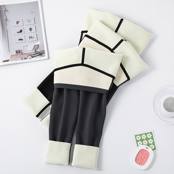 Dječje tajice s flis podstavom i uzorom žraloka, najlon 80%, visok struk, jesen zima