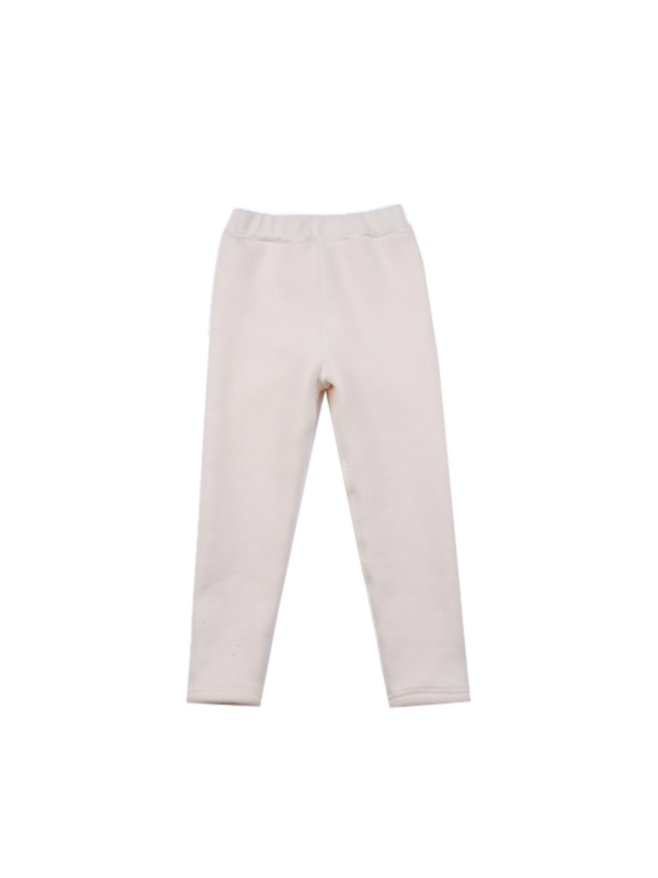 Dječje tajice za djevojčice s flis podstavom, srednje visokim strukom, 96% pamuk, 4% elastan, zimski model 2025, za uzrast 3–8 godina