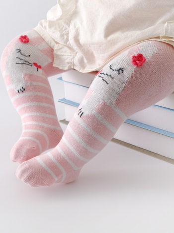 Unisex u korejskom stilu, pantyhose od combed pamuka za proljeće i jesen, visoki struk, bez otvora između nogu, za novorođenčad (0–1 godina)