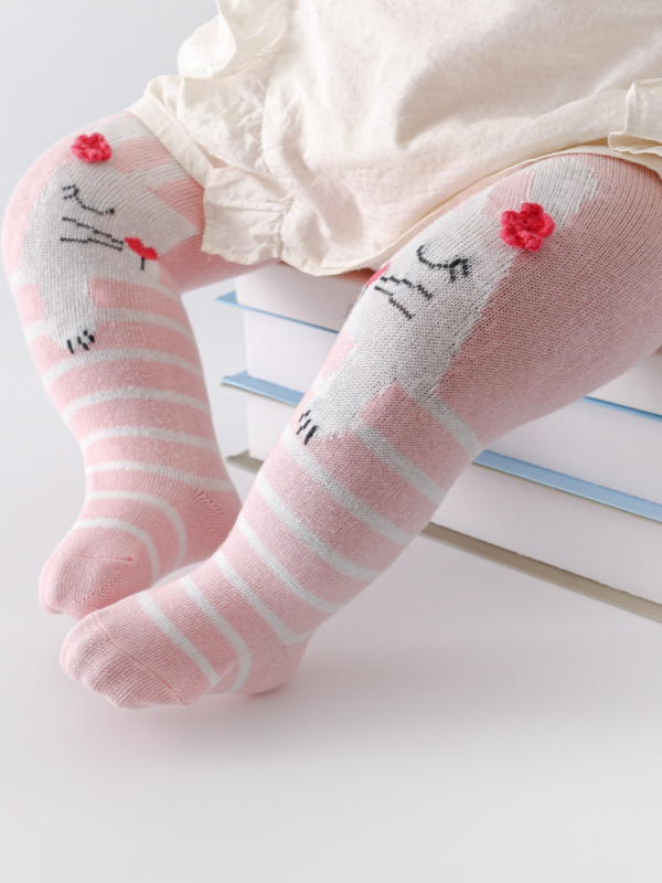 Unisex u korejskom stilu, pantyhose od combed pamuka za proljeće i jesen, visoki struk, bez otvora između nogu, za novorođenčad (0–1 godina)