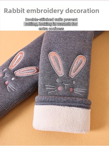 Meitenēm ziemas legingi ar flīsa oderi, 92% kokvilna, vidējā josta, vecums 3–8 gadi