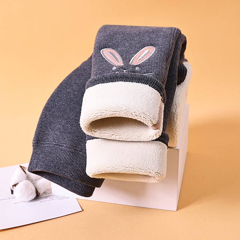 Meitenēm ziemas legingi ar flīsa oderi, 92% kokvilna, vidējā josta, vecums 3–8 gadi