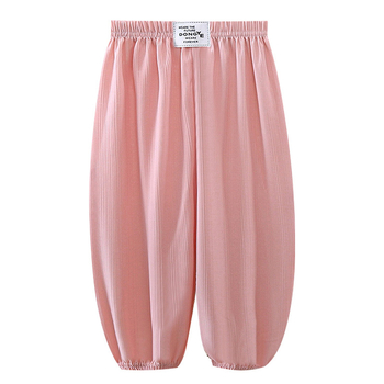 Dječje ljetne bloomers hlače protiv komaraca, Ice Silk tkanina, elastični pojas, jednobojne, za djecu 3–8 godina