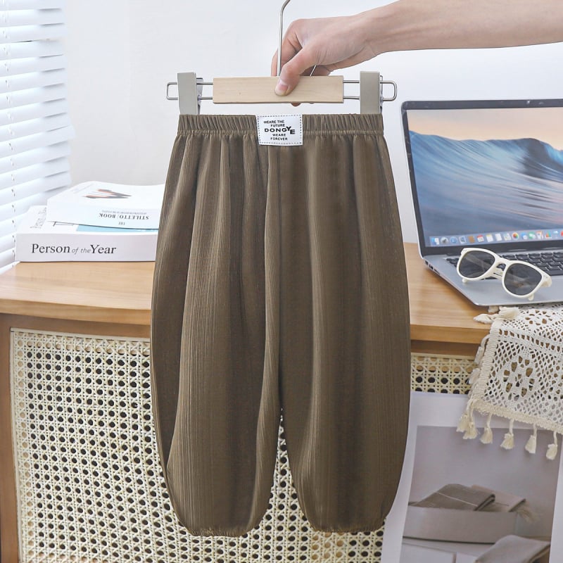 Dječje ljetne bloomers hlače protiv komaraca, Ice Silk tkanina, elastični pojas, jednobojne, za djecu 3–8 godina