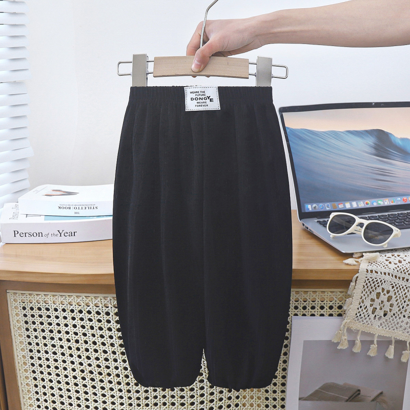 Dječje ljetne bloomers hlače protiv komaraca, Ice Silk tkanina, elastični pojas, jednobojne, za djecu 3–8 godina