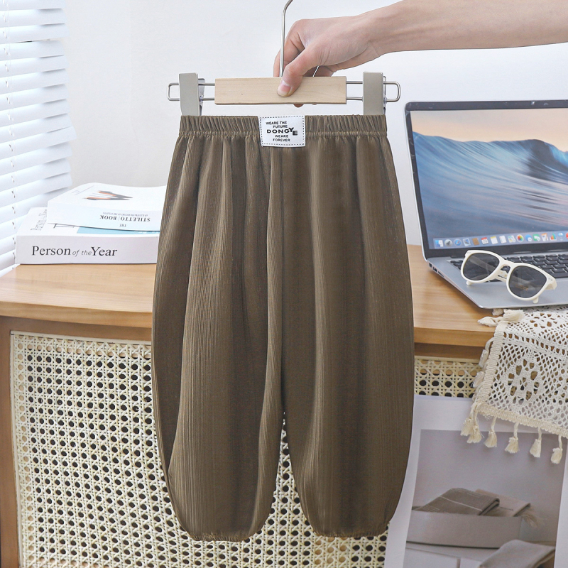 Dječje ljetne bloomers hlače protiv komaraca, Ice Silk tkanina, elastični pojas, jednobojne, za djecu 3–8 godina